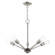 Prague Five Light Chandelier in Brushed Nickel w/ Black (107|5115591)