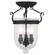 Jefferson Three Light Ceiling Mount in Black (107|508104)