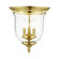 Legacy Three Light Ceiling Mount in Polished Brass (107|502102)