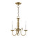 Williamsburgh Three Light Mini Chandelier in Antique Brass (107|501301)