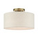 Blossom One Light Semi Flush Mount in Antique Brass (107|4980901)
