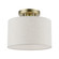 Blossom One Light Semi-Flush Mount in Antique Brass (107|4980801)