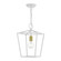 Devone One Light Lantern in White w/ Satin Brass (107|4943203)