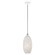 Dublin One Light Pendant in White w/ Brushed Nickels (107|4910103)