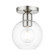 Downtown One Light Semi-Flush Mount in Brushed Nickel (107|4897791)