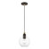 Downtown One Light Pendant in Bronze w/Antique Brass (107|4897207)