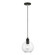 Downtown One Light Pendant in Black w/Brushed Nickel (107|4897204)