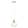 Downtown One Light Mini Pendant in Satin Brass (107|4897112)