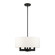 Cresthaven Four Light Chandelier in Black w/ Brushed Nickels (107|4878404)