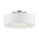 Gilmore Three Light Semi-Flush Mount in Brushed Nickel w/Shiny White (107|4717391)