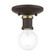 Lansdale One Light Flush Mount in Bronze w/Antique Brass (107|4716007)