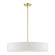 Venlo Five Light Pendant in Satin Brass w/Shiny White (107|4692512)