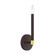Karlstad One Light Wall Sconce in Bronze w/ Satin Brasss (107|4688107)