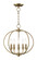 Milania Five Light Mini Chandelier/Ceiling Mount in Antique Brass (107|466501)