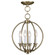 Milania Four Light Mini Chandelier/Ceiling Mount in Antique Brass (107|466401)
