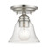 Moreland One Light Semi-Flush Mount in Brushed Nickel (107|4648191)