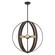 Modesto Five Light Chandelier in Bronze w/ Satin Brasss (107|4641607)