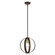 Modesto One Light Pendant in Bronze w/ Satin Brasss (107|4641307)