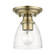 Montgomery One Light Semi-Flush Mount in Antique Brass (107|4633101)
