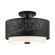 Noria Three Light Semi Flush Mount in Black (107|4626804)