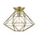 Geometric One Light Flush Mount in Antique Brass (107|4624801)