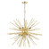 Tribeca Nine Light Foyer Chandelier in Soft Gold w/Polished Brass (107|4617633)