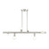 Bannister Six Light Linear Chandelier in Brushed Nickel (107|4586691)