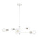 Bannister Five Light Chandelier in White w/ Brushed Nickels (107|4586503)