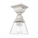 Mission One Light Flush Mount in Brushed Nickel (107|4556291)