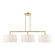 Meridian Three Light Linear Chandelier in Satin Brass (107|4549312)