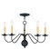 Heritage Five Light Chandelier in Black (107|449504)