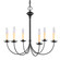 Heritage Six Light Chandelier in Black (107|445604)