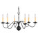 Heritage Six Light Chandelier in Black (107|445004)