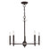 Bennington Five Light Chandelier in Bronze w/ Brushed Nickel (107|4270507)