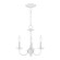Home Basics Three Light Mini Chandelier in White (107|415303)