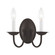 Home Basics Two Light Wall Sconce in Bronze (107|415207)
