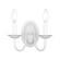 Home Basics Two Light Wall Sconce in White (107|415203)