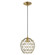 Geometrix One Light Mini Pendant in Antique Brass (107|4132601)