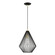 Linz One Light Pendant in Shiny Black w/Polished Brass (107|4132568)