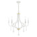 Glendale Five Light Chandelier in White w/ Polished Brasss (107|4127503)