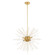 Utopia Eight Light Pendant in Satin Brass (107|4125612)