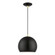 Piedmont One Light Pendant in Shiny Black w/Polished Brass (107|4118168)