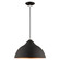 Metal Shade Mini Pendants One Light Mini Pendant in Black w/ Brushed Nickels (107|4118004)