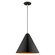 Dulce One Light Mini Pendant in Shiny Black w/ Polished Chromes (107|4117668)
