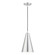 Dulce One Light Mini Pendant in Brushed Aluminum w/Polished Chrome (107|4117566)
