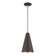 Dulce One Light Mini Pendant in Bronze w/Antique Brass (107|4117507)