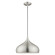 Amador One Light Mini Pendant in Brushed Aluminum w/ Polished Chromes (107|4117366)