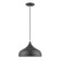 Amador One Light Pendant in Shiny Dark Gray w/Polished Chrome (107|4117296)