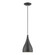 Amador One Light Mini Pendant in Shiny Dark Gray w/Polished Chrome (107|4117196)