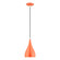 Amador One Light Mini Pendant in Shiny Orange w/Polished Chrome (107|4117177)